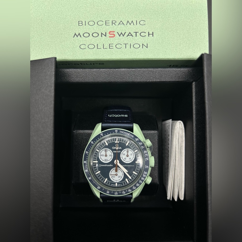 Swatch X Omega Bioceramic Moonswatch Mission to Earth